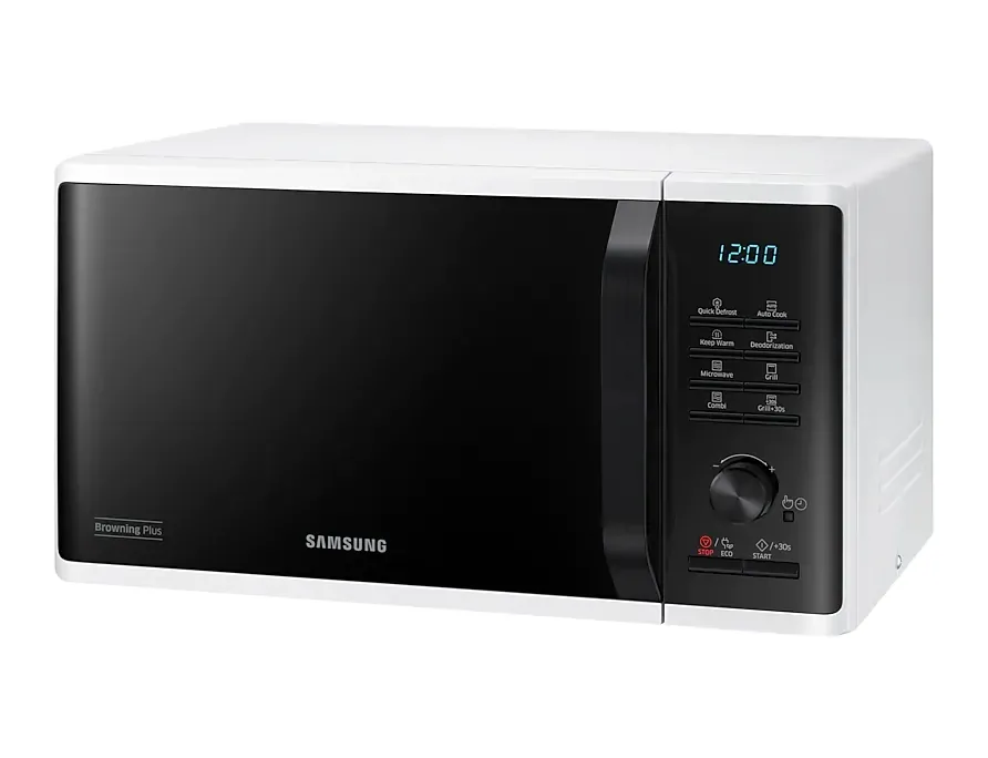 Микровълнова печка, Samsung MG23K3515AW/OL, Microwave, 23l, Grill, 800W, LED Display, White - image 5