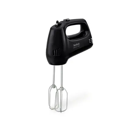 Mixer, Tefal HT310838, Mixer de mână, 300W, 5 viteze + turbo, 2 tel-uri, 2 cârlige pentru aluat, negru - image 3