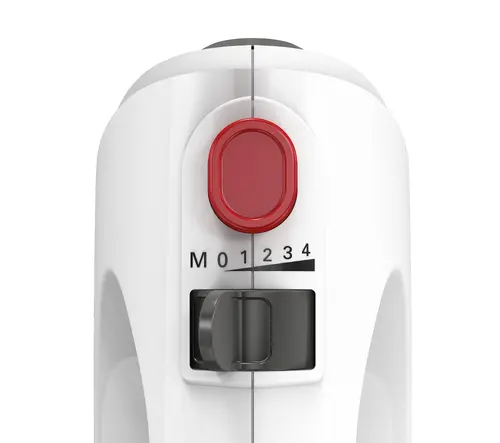 Μίξερ, Bosch MFQ22100, Μίξερ χειρός, CleverMixx, 375 W, 4 ρυθμίσεις ταχύτητας, πρόσθετη ρύθμιση παλμού/turbo, λευκό/γκρι - 4