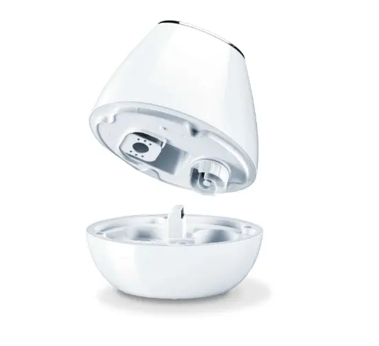 Umidificator de aer, Beurer LB 37 umidificator de aer alb; tehnologie de umidificare cu ultrasunete; 15 tampoane aromatice; perie de curățare - image 1