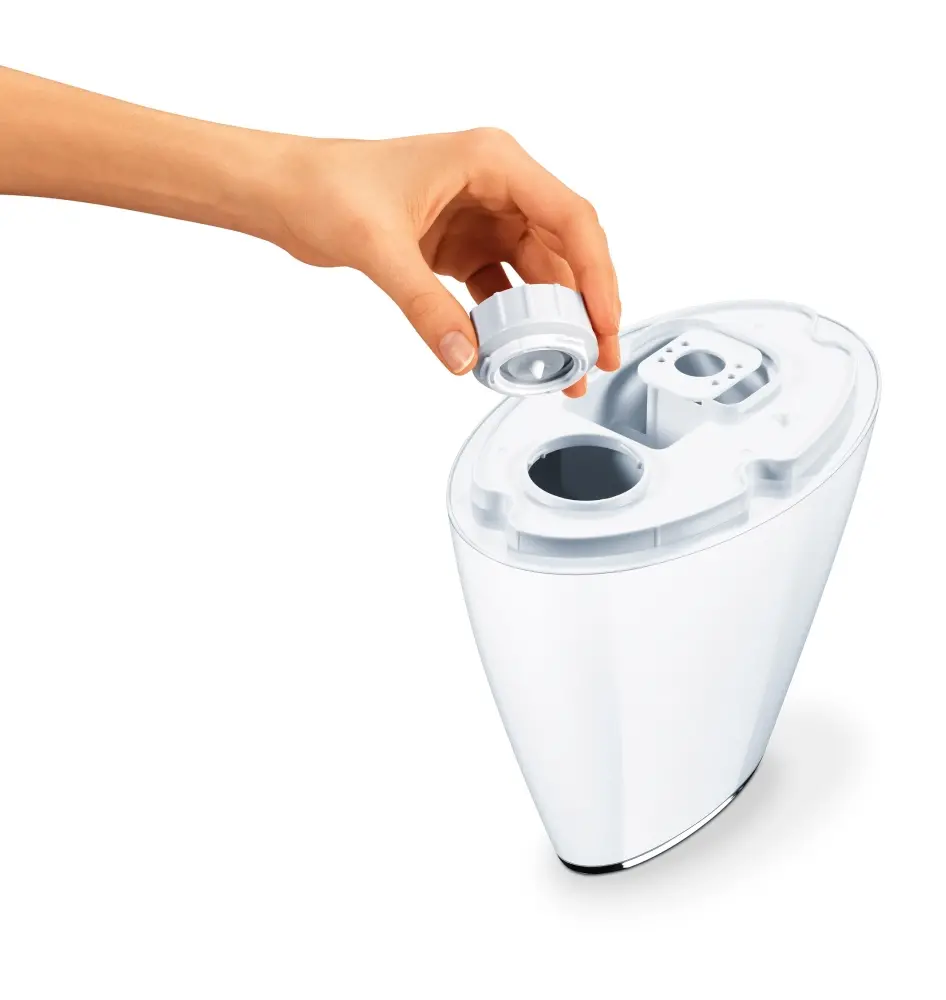 Umidificator de aer, Beurer LB 37 umidificator de aer alb; tehnologie de umidificare cu ultrasunete; 15 tampoane aromatice; perie de curățare - image 4