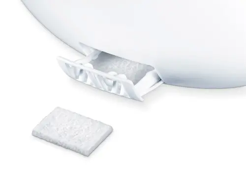 Umidificator de aer, Beurer LB 37 umidificator de aer alb; tehnologie de umidificare cu ultrasunete; 15 tampoane aromatice; perie de curățare - 6