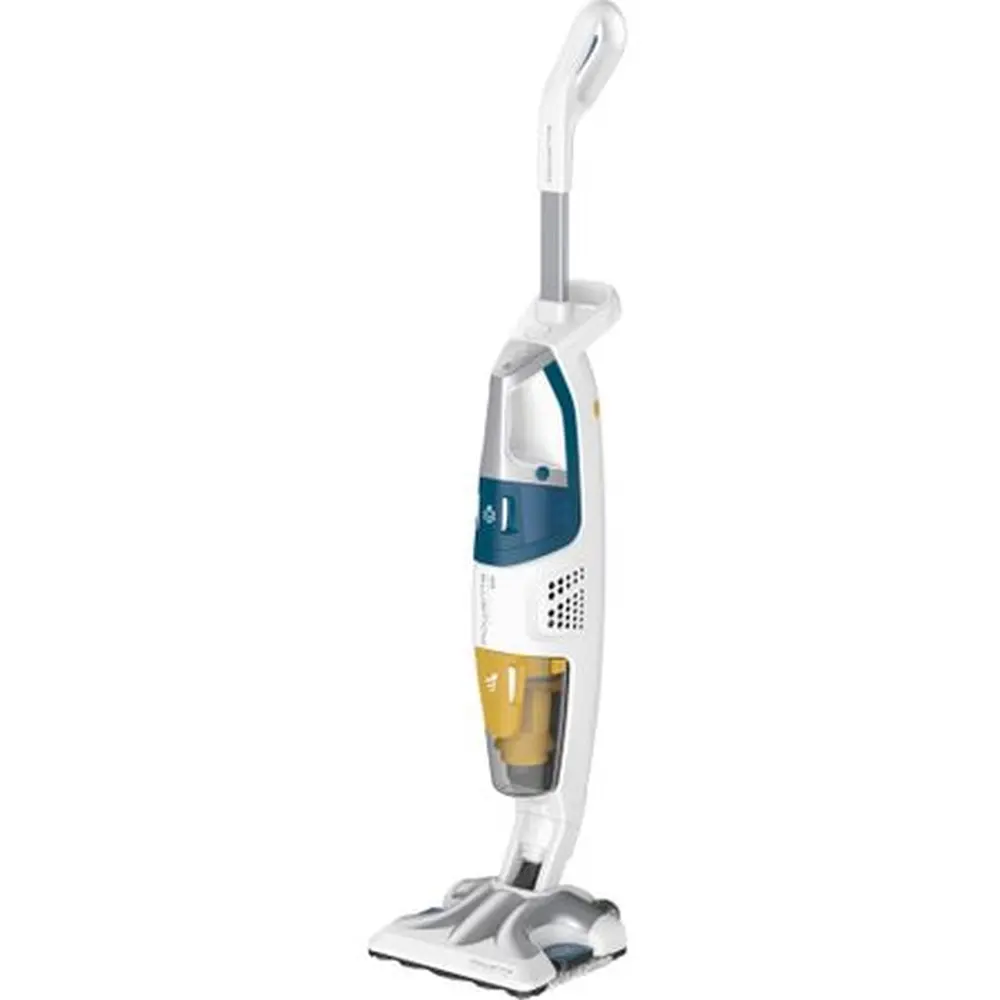 Парочистачка, Rowenta RY8561WH, CLEAN & STEAM ALL FLOORS, cyclonic technology, 1700 W, up to 30 min. staem running time, 30 sec.heating time, Dual Clean & Steam suction head, dust container/bag 0.5 L, water tank 0.4 L, additional cleaning accessories; White, Dark Blue