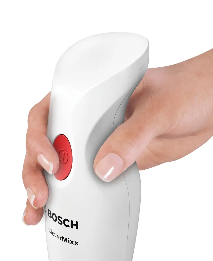 Blender vertical, Bosch MSM14000, Blender, CleverMixx, 400 W, alb, roșu închis - image 1