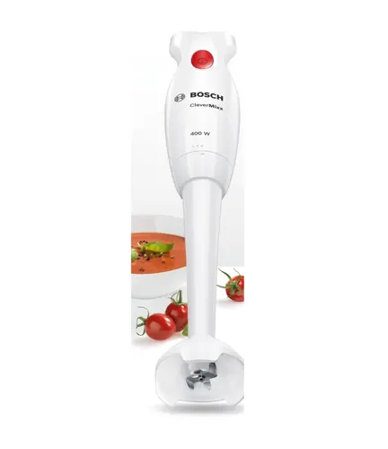 Μπλέντερ χειρός, Bosch MSM14000, Blender, CleverMixx, 400 W, λευκό, βαθύ κόκκινο - 6