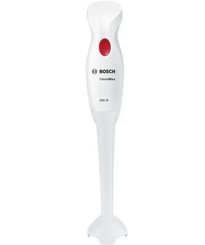 Blender vertical, Bosch MSM14000, Blender, CleverMixx, 400 W, alb, roșu închis - 1