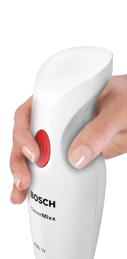 Μπλέντερ χειρός, Bosch MSM14100, Blender, CleverMixx, 400 W, με διάφανη κανάτα, λευκό, βαθύ κόκκινο - image 1