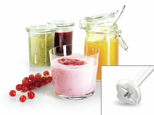 Пасатор, Bosch MSM14200, Blender, CleverMixx, 400 W, Included transparent jug & chopper, White, deep red - image 3