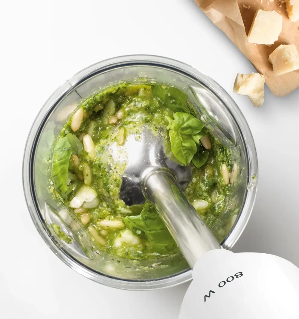 Blender vertical, Bosch MS61A4110, Blender, ErgoMixx, 800 W, inclus vas transparent, alb, antracit - image 2