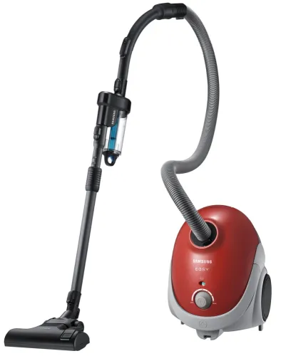 Прахосмукачка, Samsung VCC52U6V3R/BOL Vacuum Cleaner, 750W, Suction Power 200W, Bag Type, Telescopic Steel with Cyclone Filter, red