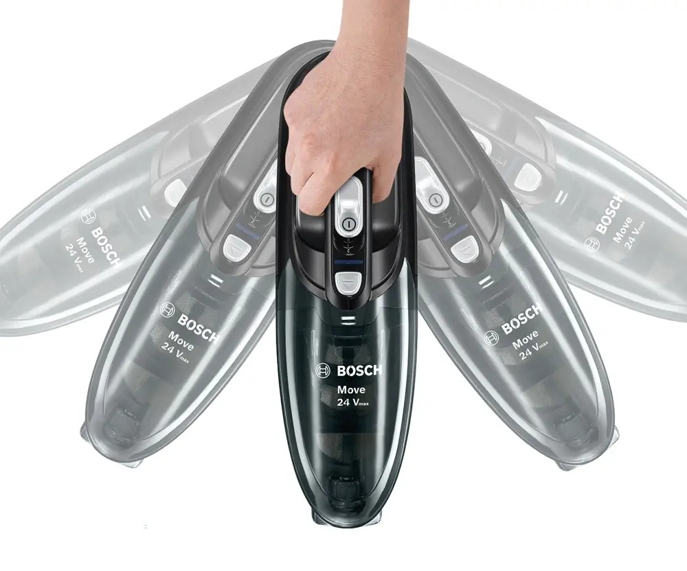 Aspirator, Bosch BHN24L, Aspirator reîncărcabil, Move Lithium 24Vmax; 21.6V; timp de încărcare 5h; container de praf 0.3l; funcționare 45 min; negru - image 2