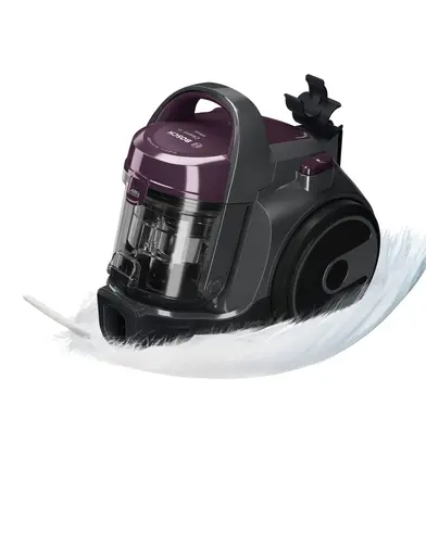 Aspirator, Bosch BGC05AAA1, Vacuum Cleaner, 700 W, Fără sac, 1.5 L, 78 dB(A), Clasa de eficiență energetică A, violet/gri piatră - 5
