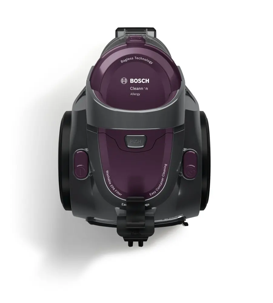 Ηλεκτρική σκούπα, Bosch BGC05AAA1, Vacuum Cleaner, 700 W, Χωρίς σακούλα, 1.5 L, 78 dB(A), Κλάση ενεργειακής απόδοσης A, μωβ/γκρι πέτρας - image 6
