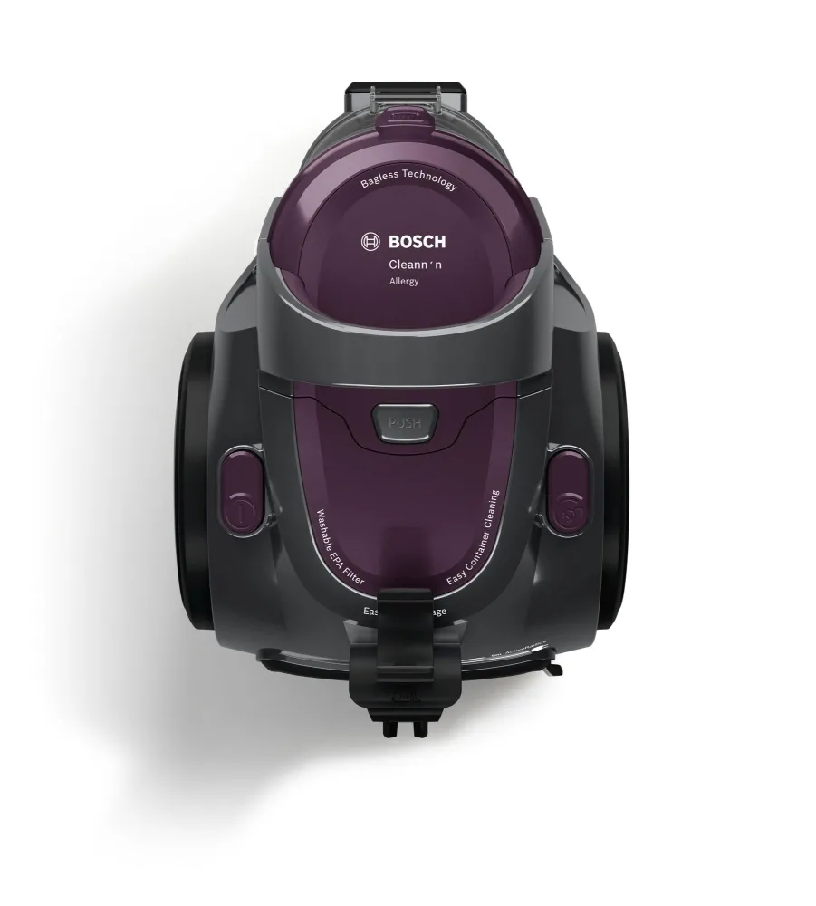 Прахосмукачка, Bosch BGC05AAA1, Vacuum Cleaner, 700 W, Bagless type, 1.5 L, 78 dB(A), Energy efficiency class A, purple/stone gray - image 6