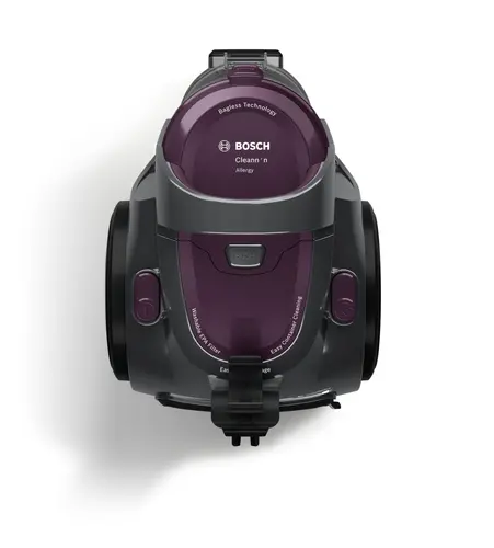 Ηλεκτρική σκούπα, Bosch BGC05AAA1, Vacuum Cleaner, 700 W, Χωρίς σακούλα, 1.5 L, 78 dB(A), Κλάση ενεργειακής απόδοσης A, μωβ/γκρι πέτρας - 7