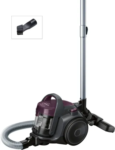 Прахосмукачка, Bosch BGC05AAA1, Vacuum Cleaner, 700 W, Bagless type, 1.5 L, 78 dB(A), Energy efficiency class A, purple/stone gray