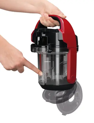 Ηλεκτρική σκούπα, Bosch BGC05AAA2, Vacuum Cleaner, 700 W, Χωρίς σακούλα, 1.5 L, 78 dB(A), Κλάση ενεργειακής απόδοσης A, κόκκινο τσίλι/μαύρο - 8