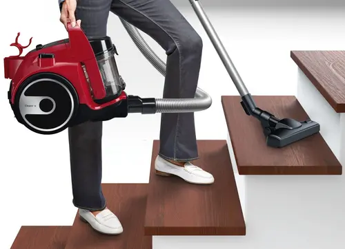 Ηλεκτρική σκούπα, Bosch BGC05AAA2, Vacuum Cleaner, 700 W, Χωρίς σακούλα, 1.5 L, 78 dB(A), Κλάση ενεργειακής απόδοσης A, κόκκινο τσίλι/μαύρο - 9