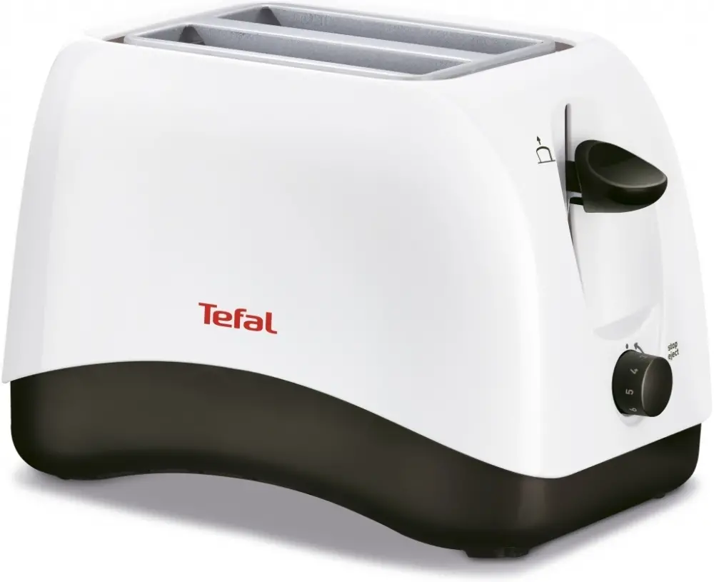 Φρυγανιέρα, Tefal TT130130, Delfini 2, Φρυγανιέρα, 850W, 2 υποδοχές, θερμοστάτης 7 επιπέδων, λειτουργία διακοπής, απόψυξη, αναθέρμανση, λευκή