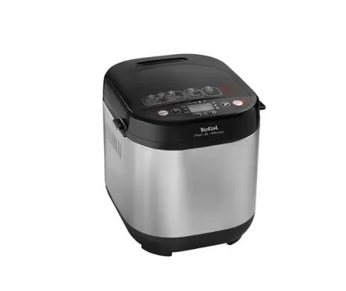 Mașină de pâine, Tefal PF240E38, Pain Plaisir, mașină de făcut pâine, 500/750/1 kg, 20 de programe, negru/Inox, 720W, 3 niveluri de rumenire - 1