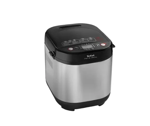 Хлебопекарна, Tefal PF240E38, Pain Plaisir, Breadmaker, 500/750/1 kg, 20 programs, black/Inox, 720W, 3 Levels of firing