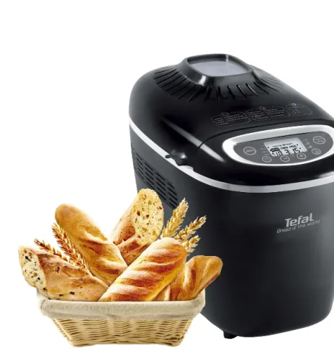 Хлебопекарна, Tefal PF611838, Bread Maker, 1600W, Load 750/1000/1500 g, 19 Programs, 3 Levels of firing, black - image 2