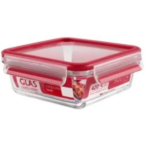 Кутия за съхранение, Tefal K3010312 CLIP&CLOSE GLASS sq 0.9L TEF - image 1