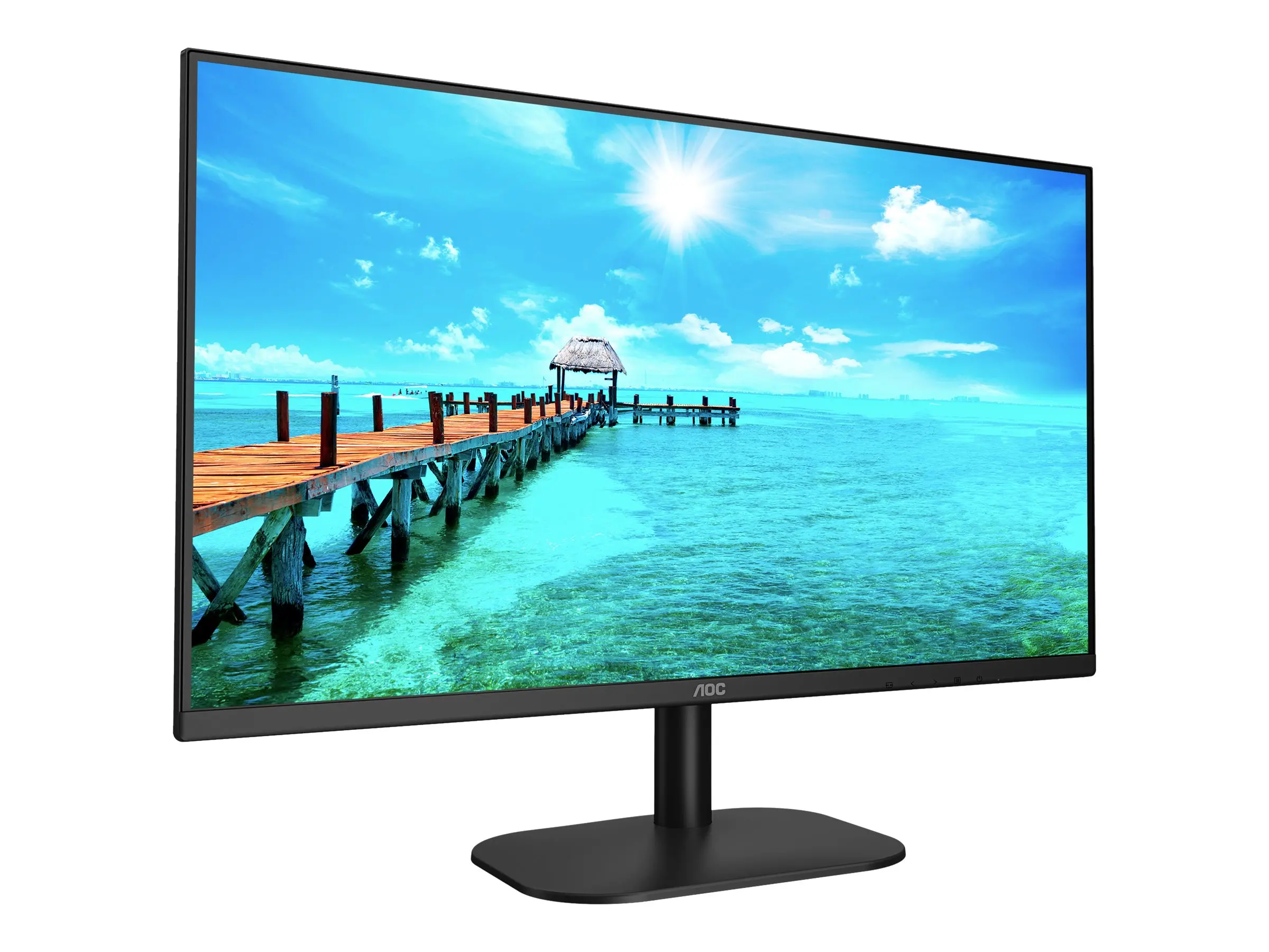 Монитор, AOC 27B2DA, 27" IPS WLED, 1920x1080@75Hz, 4ms GtG, 250cd/m2, 1000:1. DC20M:1, Adaptive Sync, FlickerFree, Low Blue Light, 2Wx2, Tilt, D-SUB, DVI, HDMI - image 5