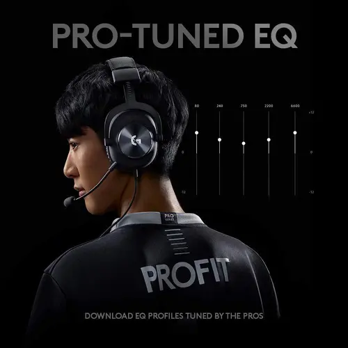 Слушалки, Logitech PRO X Headset, PRO-G 50 mm Drivers, 7.1 DTS Headphone:X 2.0 Surround, Leather/Mesh Memory Foam Ear Cushions, Blue Voice Microphone, Black - image 7