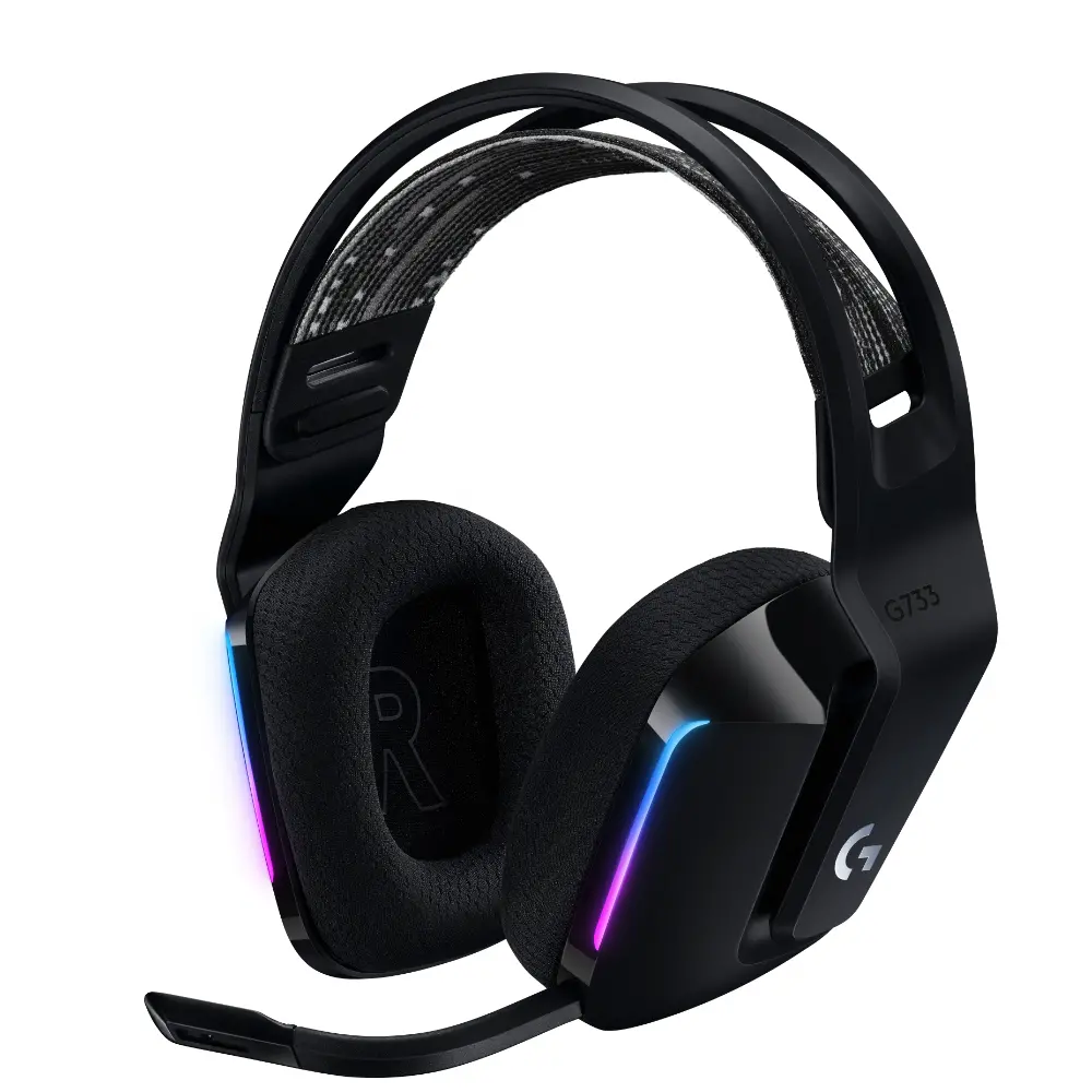 Ακουστικά, Logitech G733 Wireless Headset, Lightsync RGB, Lightspeed Wireless, PRO-G 40 mm Drivers, DTS Headphone:X 2.0 Surround, Blue Voice