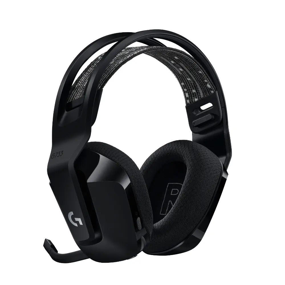 Слушалки, Logitech G733 Wireless Headset, Lightsync RGB, Lightspeed Wireless, PRO-G 40 mm Drivers, DTS Headphone:X 2.0 Surround, Blue Voice Microphone, 278 g, Black - image 2