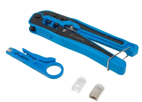Instrument, Lanberg set de scule de sertizare cu conectori RJ45, RJ45 ecranați și neecranați - 1