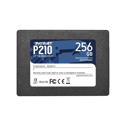 Твърд диск, Patriot P210 256GB SATA3 2.5