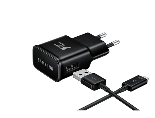 Адаптер, Samsung Travel Adapter 5V 2A Fast Charging , Detachable cable, USB-C, Black - image 3