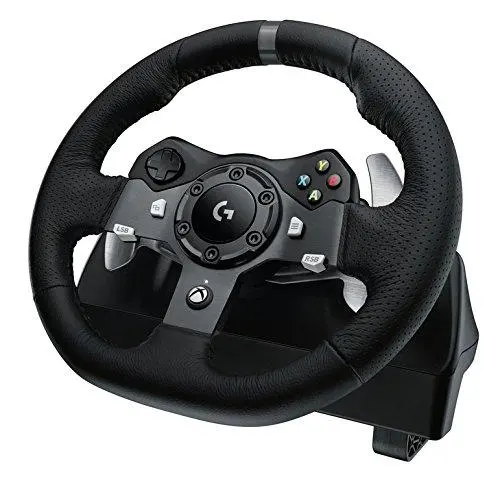Volan, Logitech G920 Driving Force Racing Wheel, Xbox One, PC, rotație 900°, Dual Motor Force Feedback, pedale reglabile, piele - 3