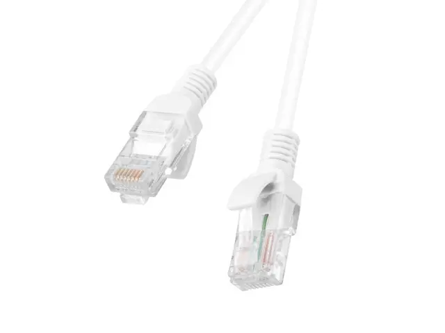 Кабел, Lanberg patch cord CAT.5E 1m, white