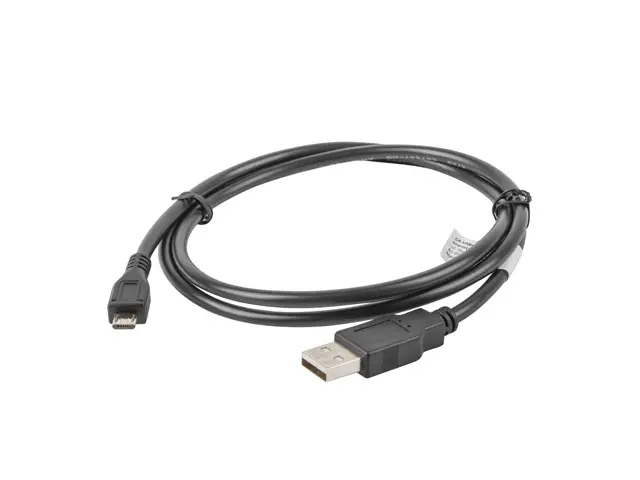 Кабел, Lanberg USB MICRO-B (M) -> USB-A (M) 2.0 cable, 1m, black - image 1