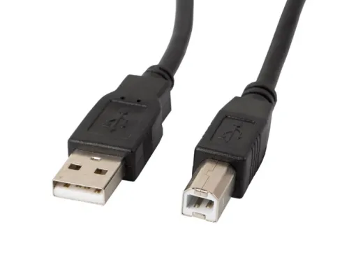 Кабел, Lanberg USB-A (M) -> USB-B (M) 2.0 cable 1.8m, black ferrite