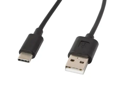 Кабел, Lanberg USB-C(M) ->  USB-A (M) 2.0 cable 1.8m, black