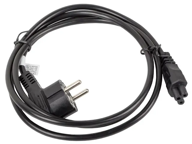Кабел, Lanberg CEE 7/7 (MICKEY) -> IEC 320 C5 power cord 1.8m VDE, black - image 1