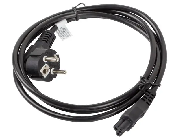 Кабел, Lanberg CEE 7/7 (MICKEY) -> IEC 320 C5 power cord 1.8m VDE, black - image 2