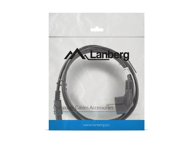 Кабел, Lanberg CEE 7/7 (MICKEY) -> IEC 320 C5 power cord 1.8m VDE, black - image 3
