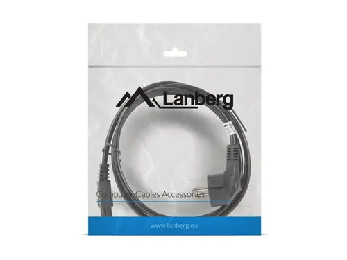 Кабел, Lanberg CEE 7/7 (MICKEY) -> IEC 320 C5 power cord 1.8m VDE, black - image 3