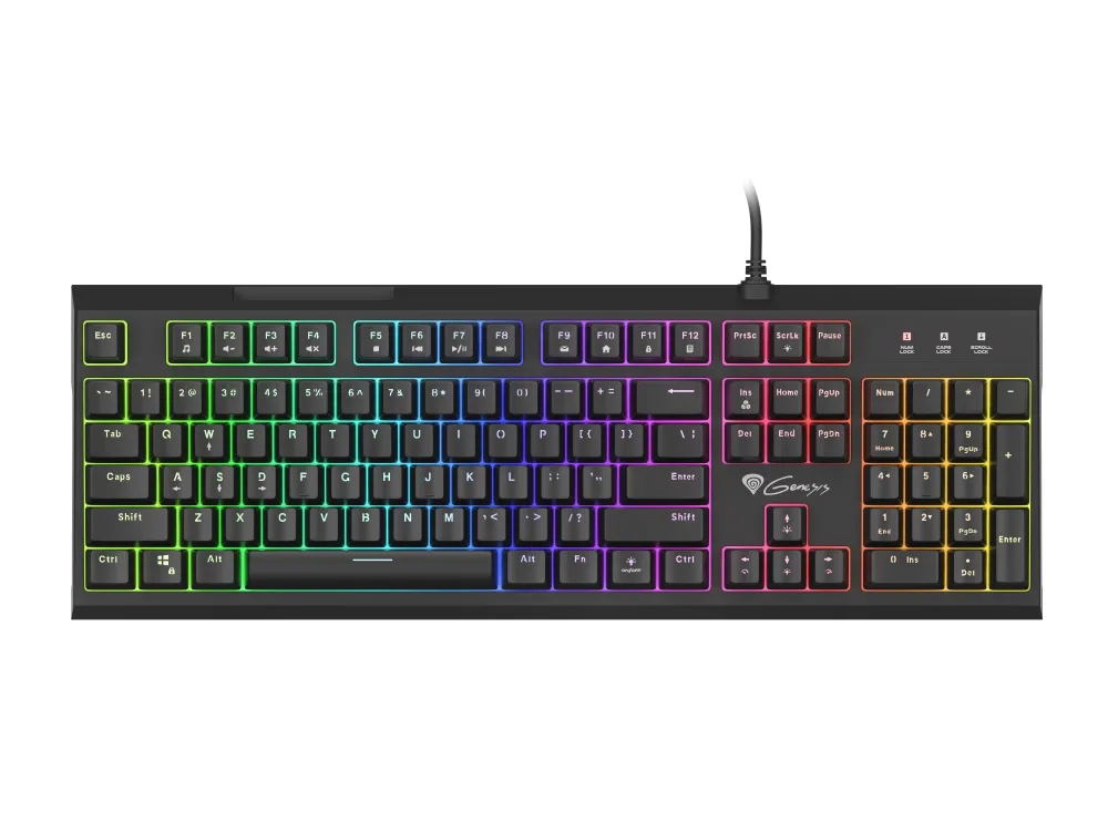 Клавиатура, Genesis Hybrid Switch Gaming Keyboard Thor 150 RGB Backlight US Layout