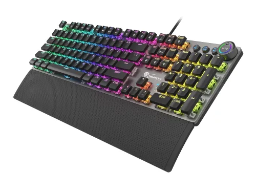 Клавиатура, Genesis Mechanical Gaming Keyboard Thor 401 RGB Backlight Brown Switch US Layout Software - image 3