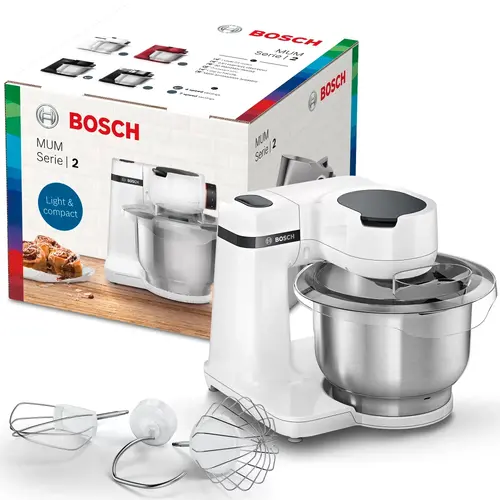 Кухненски робот, Bosch MUMS2EW00 Kitchen machine, MUM Serie 2, 700 W, White - image 1