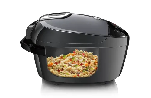 Мултикукър, Bosch MUC22B42RU, Multicooker, 48 programs, large 5-liter bowl with a non-stick coating, Large temperature range 40-160 ° C, 900 W, Black - image 2