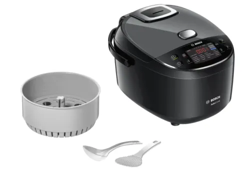Мултикукър, Bosch MUC22B42RU, Multicooker, 48 programs, large 5-liter bowl with a non-stick coating, Large temperature range 40-160 ° C, 900 W, Black - image 3