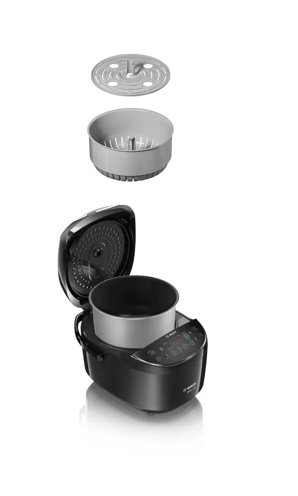 Мултикукър, Bosch MUC22B42RU, Multicooker, 48 programs, large 5-liter bowl with a non-stick coating, Large temperature range 40-160 ° C, 900 W, Black - image 4