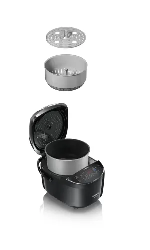 Мултикукър, Bosch MUC22B42RU, Multicooker, 48 programs, large 5-liter bowl with a non-stick coating, Large temperature range 40-160 ° C, 900 W, Black - image 4